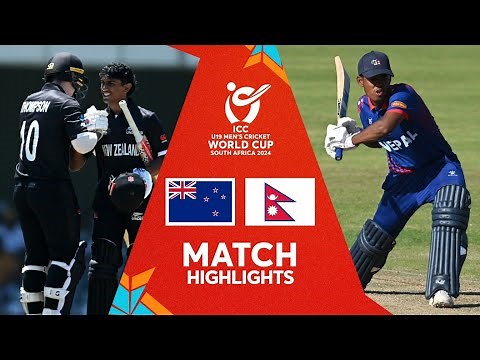 New Zealand v Nepal | Match Highlights | U19 CWC 2024