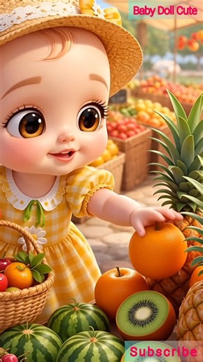 Cute Baby Buys and Eats Fruits 🍎 #shorts #cutebaby #cocomelon
