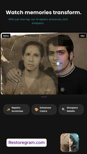 Restore Old Photos Remove Scratches & Damage #aiphotoenhancement #photorestoration #photorepair