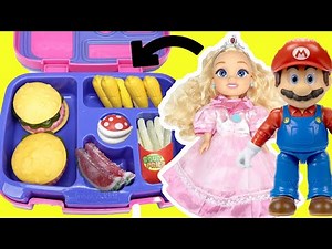 The Super Mario Bros Movie Bowser Packs School Lunch for Princess Peach with Gummy Food
