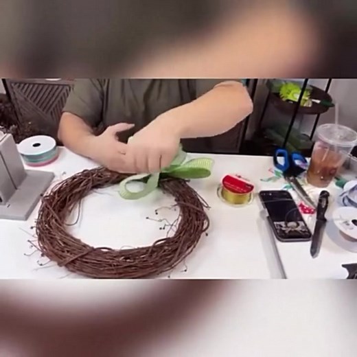 Spring Wreath Tutorial By Nick Kreticos of Nick's Seasonal Décor Materials Required: 100-Yard Bowdabra Bow Wire Large Bowdabra Lime Green and White Striped Ribbon Roll Grapevine Wreath Artificial yellow flower picks Hot Glue #stpatricksday #Bowmaking #DIYHomeDecor #AbraBowdabra #BowdabraDiy #Bowdabra | Bowdabra