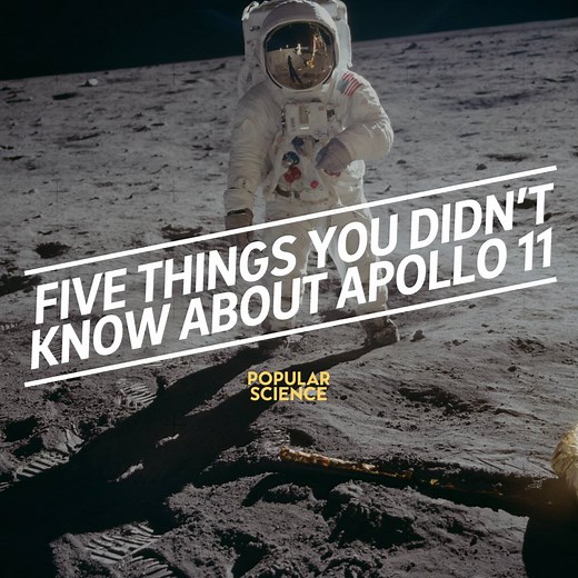 48 years ago, Apollo 11 astronauts returned to Earth after becoming the first humans to walk on the moon. Here are five facts you (probably) didn't know about their historic mission. | Popular Science