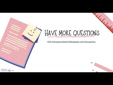 What is an Annotated Bibliography? (Overview)