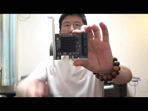 即插即用的PCIE转接sata数据卡，完美增加6块大容量硬盘