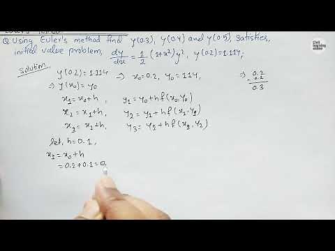 Euler's method || Numerical method
