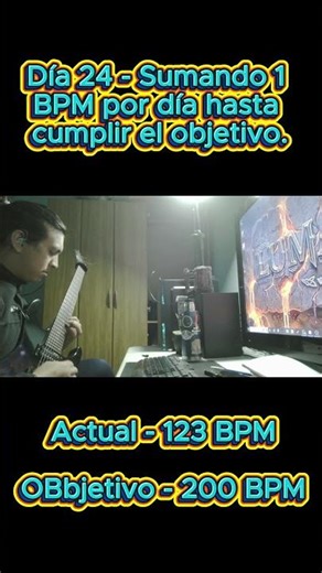 ¿Cuándo fallo? Día 24 a 123 BPM #guitarchallenge #speedrun