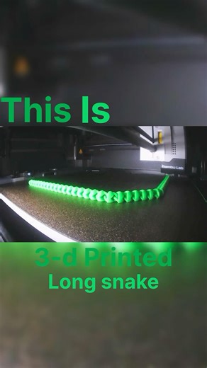 3-D printed long snake #3d #printer #3dprinter #snake
