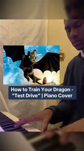 How to Train Your Dragon - “Test Drive” | Piano Cover #Shorts #HowToTrainYourDragon #PianoCover