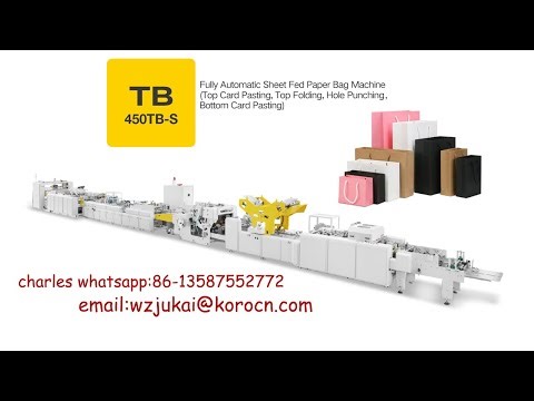High Speed Fully Automatic Sheet-Fed Paper Bag Making Machine Prince
