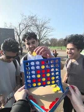 Playing random people at connect 4 #connect4 #game #public