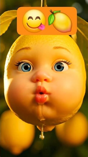 When Lemon Gets a Face 🍋😈 #funny #aiart #asmr #asmrshorts #asmrfruit