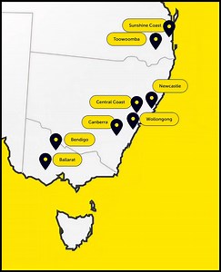 Our new interstate routes makes your move much easier with wider accessibility! Newly added Canberra, Newcastle & Sunshine Coast. Book with TAXIBOX for a smooth move! | TAXIBOX