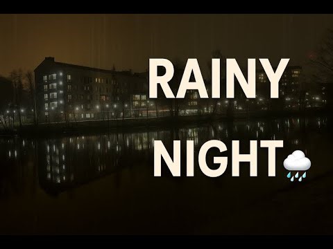Rainy Night Reflections 🌧️ | Calm Rain & City Lights Ambience for Deep Sleep