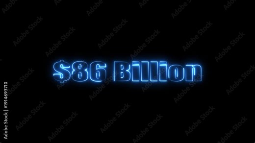 $100 Billion Digital Text Animation – Finance & Business Motion Graphics