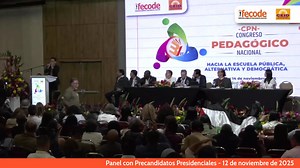 Panel con precadidantos presidenciales | fecode
