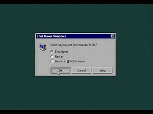 Windows 95 plus shut down