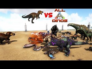 Dodorex vs All Creatures in Ark (NO Bosses) | Ark Battle