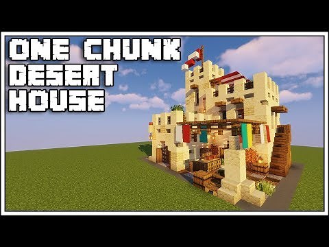 Minecraft 1.14 - One Chunk Desert House Tutorial