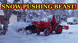 Kubota L3600 tractor plowing snow with a snow pusher during our first November snow storm of the 2025-2026 season in Woodruff, Wisconsin. Thank you very much for taking the time to check out my video! I hope you enjoyed it. I would appreciate it if you gave it a thumbs up. If you have any questions, or want to share your riding experiences, let's discuss it in the comments section. Also, if you did enjoy this video, I would love it if you joined me for my future videos. Simply subscribe to my ch