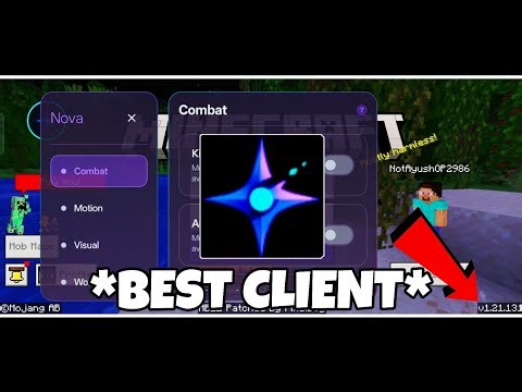 Nova Client for MCPE 1.21.131 – Best PvP Utility Client | Advanced Features | Safe & Optimized