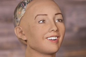 Sophia the Robot got some legs and took her first steps