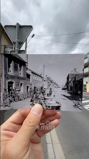 Carentan 1944 Then and Now #thenandnow #carentan #normandie