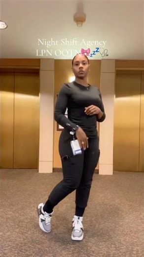 Ootd Night Shift LPN #nurse #ootd #lpn #shorts