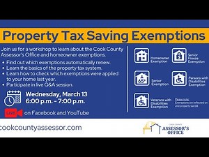 Property Tax Saving Exemptions | Cook County Assessor's Office