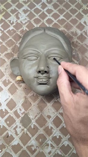 Kali maa 🌺murti making with clay🚩clay se Kali maa murti making video #shorts #viral #art