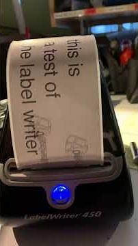 Dymo LabelWriter 450 on a Mac