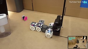 Modular robot autonomously reconfigures and manipulates objects