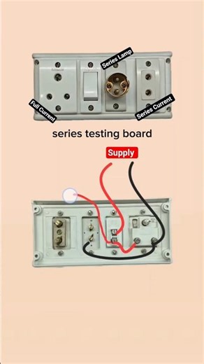 🔥 Series testing board connection #unnaoelectric #electrical #electrical #diy #electrician