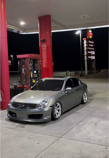 Fitment 🗑️ for now #fyp #explore #blowup #sedan #g35 #foryou #static #vq #low #christmas #lowered #tandems #kanseiwheels #aod #outofluckclub