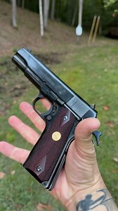 1911 .45 cal CLASSIC ROYAL BLUE @coltfirearms 25yds 9 shots 1 miss, Steady cadence. | Shawn Ryan