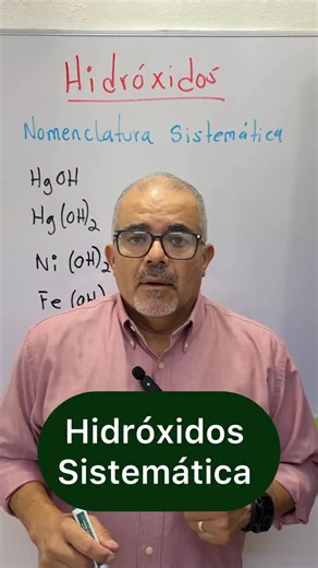 619 reactions · 96 shares | Hidróxidos por la nomenclatura sistemática #hidroxidos #profeponcho #quimicafacil | ProfePoncho - Química fácil | Facebook