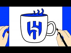 رسم كوب شعار الهلال | كيف ترسم شعار الهلال | تعلم الرسم للمبتدئين خطوة بخطوة