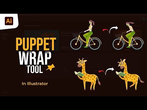 Puppet Wrap Tool in Illustrator | Illustrator Tutorial