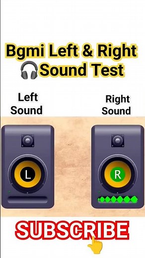 Left & Right 🎧 Sound Test Bgmi!! Left Right Stereo Sound Test Pubg