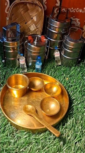 Miniature Brass Utensil Set #miniature #minikitchen #dollhouse #trending #viral #comedy #funny #cute