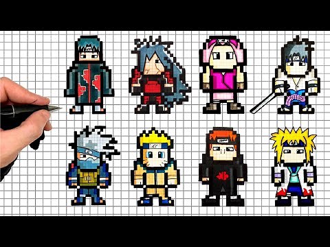 COMMENT DESSINER LES PERSO NARUTO EN PIXEL ART ! PARTIE 1