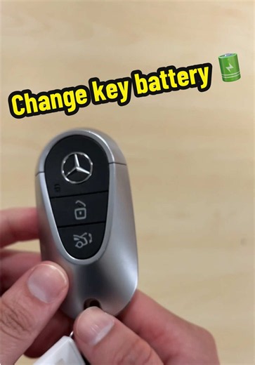 Mercedes key battery replacement guide — newer-style key (quick steps)