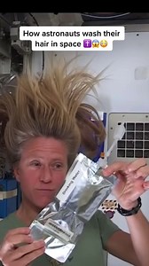 How astronauts wash their hair in space #space #astronaut #nasa | Space Live