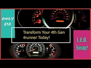 4TH Gen 4Runner Dash LED Swap PT 1 | Climate Control Swap | Interior Light LED Swap