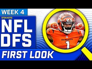 NFL DFS First Look Week 4 Picks | NFL DFS Strategy