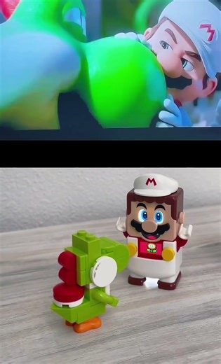 The Super Mario Galaxy Movie Ft. Fire Mario and Luigi meeting Yoshi (Lego VS. Trailer) #lego #mario