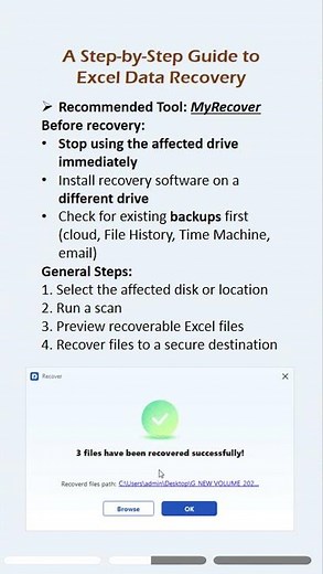 Recover Excel Files Fast | Step-by-Step Excel Recovery Guide 📊 #excel #recovery