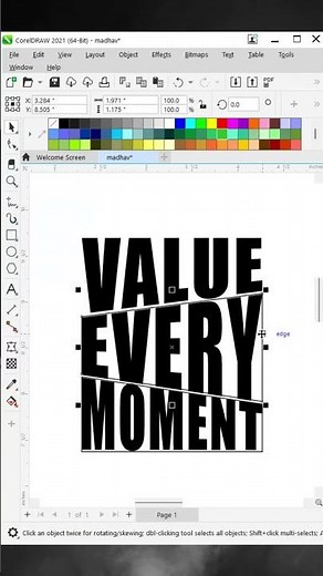 MASTERING THE ENVELOPE EFFECT IN COREL DRAW | How to use envelope tool in coreldraw