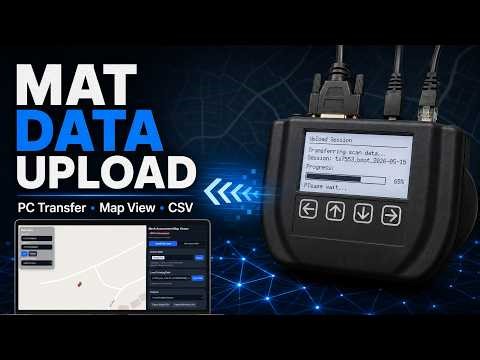 MAT Data Upload Tutorial: Transfer TS-7553 Scan Data to PC, Map Viewer, and CSV