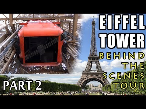 Eiffel Tower 'behind the scenes' tour - UNDER THE HIGH RISE ELEVATORS