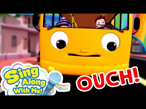 OUCH! Wheels On The Bus 🚌🔄 | KARAOKE! | Sing Along With Me! | Kids Songs